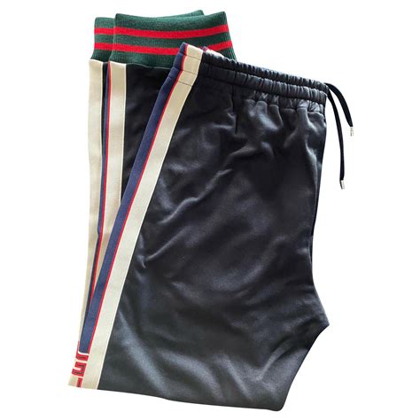 gucci black logo lounge pants|Gucci logo black shirt.